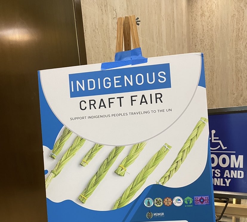 Indigenous Crafts Fair at 23rd Session UN Permanent Forum on Indigenous Issues which is currently on at the UNHQ in NYC. Had the joy to visit and speak with several Indigenous craftspeople last week who came and shared their beautiful work ⁦@UN4Indigenous⁩ #WeAreIndigenous