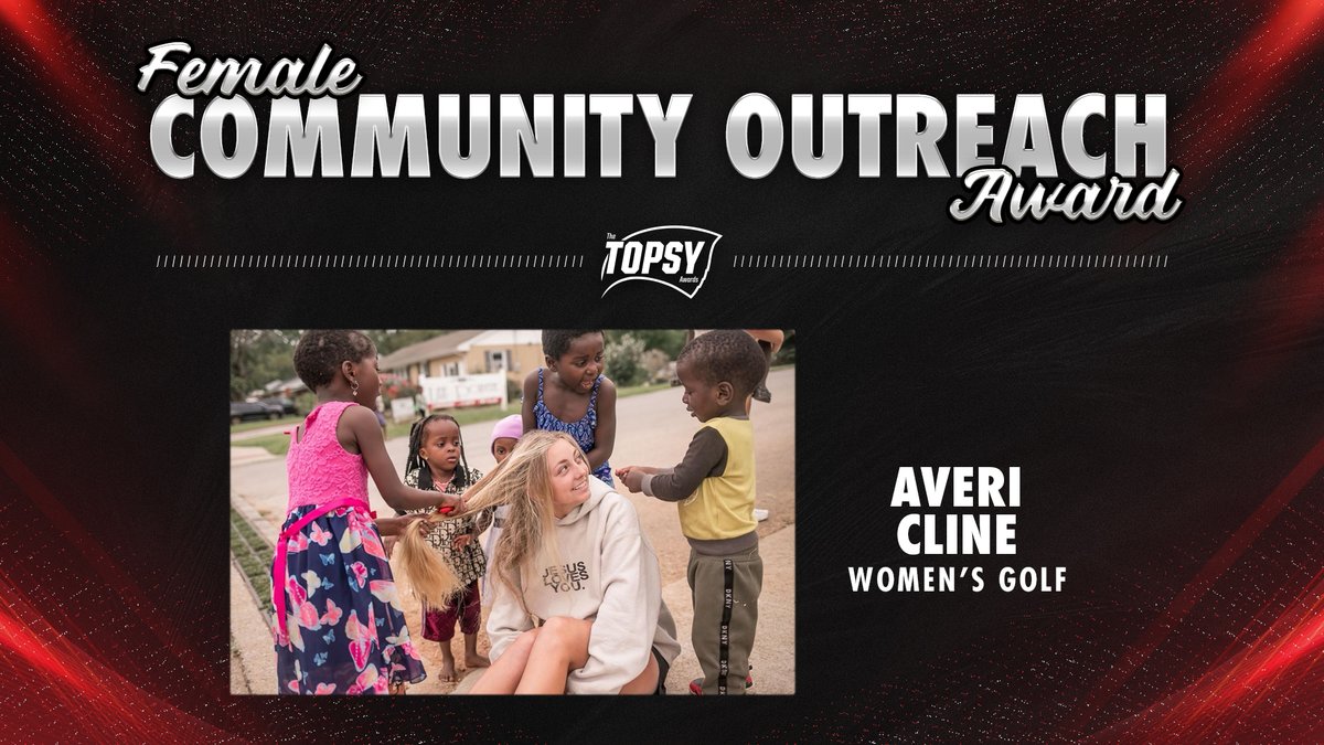 WKUSports's tweet photo. 𝙁𝙚𝙢𝙖𝙡𝙚 𝘾𝙤𝙢𝙢𝙪𝙣𝙞𝙩𝙮 𝙊𝙪𝙩𝙧𝙚𝙖𝙘𝙝 𝘼𝙬𝙖𝙧𝙙

🏆Averi Cline

#TOPSYs2024 | #GoTops https://t.co/okV0LhiKNv