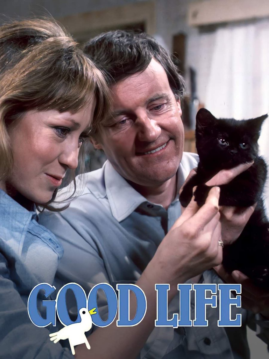 Richard Briers and Felicity Kendal as Tom & Barbara Good in 'The Good Life'.