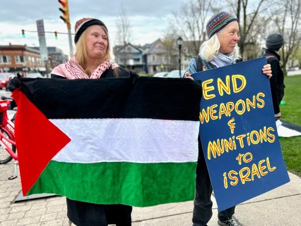 Powerful 'Seder in the Street' tonight in Buffalo. Thank you to everyone who came out. 

We demand a #CeasefireNOW in Gaza, an end to US arming of genocide and occupation, and freedom, dignity and equality for everyone living between the Jordan River and the Mediterranean Sea.