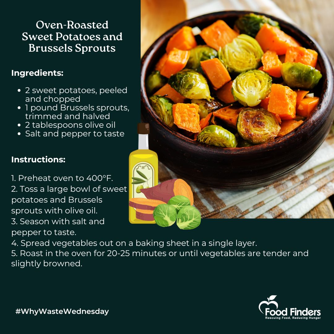 🌱🍽️ Don't toss those veggies! Give them new life with a flavorful roast! 🔥 Check out our Oven-Roasted Sweet Potatoes and Brussels Sprouts recipe for a delicious solution to food waste. 🥔🥦#LBrecovers #healthyactivelongbeach #LBCC #vikingvault