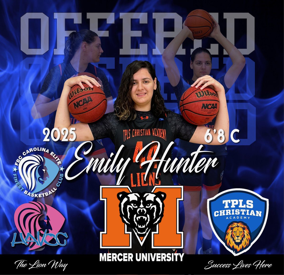 After a wonderful conversation with <a href="/Coachheard/">Michelle Clark-Heard</a>, I am thankful to have received an offer from <a href="/MercerBears/">Mercer Bears</a> to further my athletic and academic career!

<a href="/FBCHAVOC/">FBC HAVOC</a> <a href="/TPLS_LionsGirls/">TPLS Christian Academy Girls</a> <a href="/PGHVirginia/">Prep Girls Hoops Virginia</a> <a href="/RasheenJohnson/">Rasheen johnson</a> <a href="/coachmike25/">Michael Davis</a>