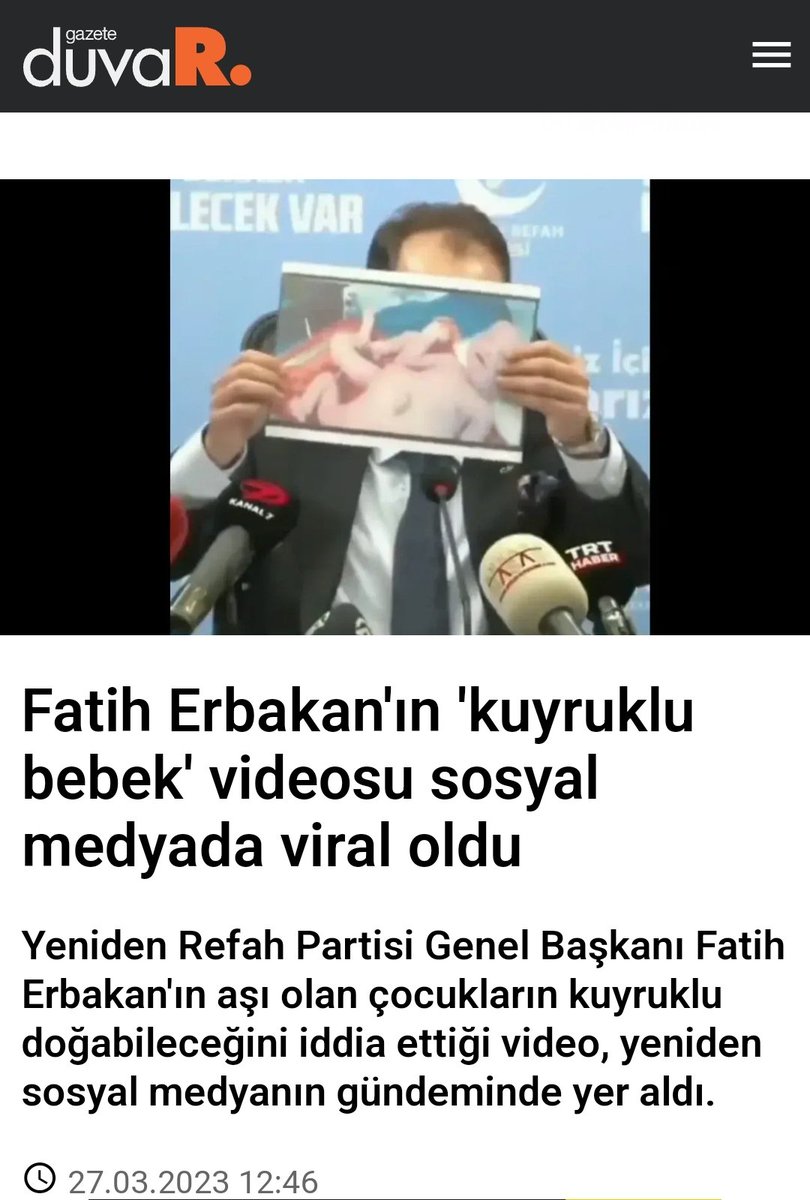 Sevgili Yeniden Refah Partisi GK Genel Başkan Yardımcısı Feridun Demirci... Tek soru: KUYRUĞUN ÇIKTI MI?
