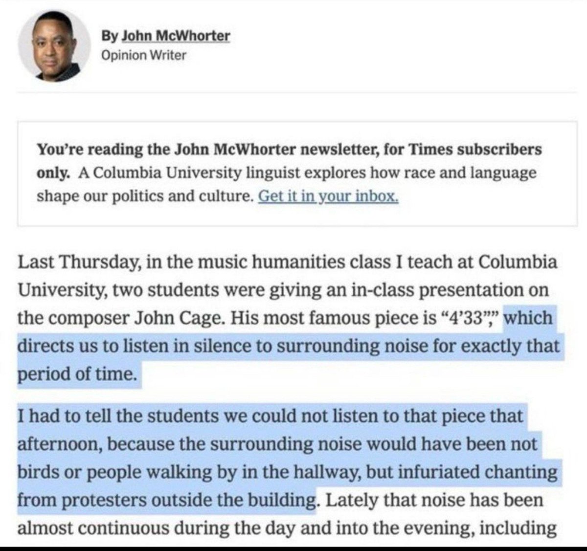 AdamTaylorBates's tweet image. &quot;No, stop! The piece only works if you can hear birds! It&apos;s a BIRD song!&quot;  

- John Cage, probably