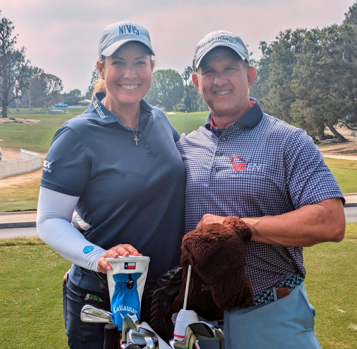 Sure, playing with @LPGA pro @Brittany1golf is cool.

What's really cool?

Her love and support of the next generation of female athletes!
(And that both our dogs are named Dexter!)
#LPGA #NIL #femaleathletes