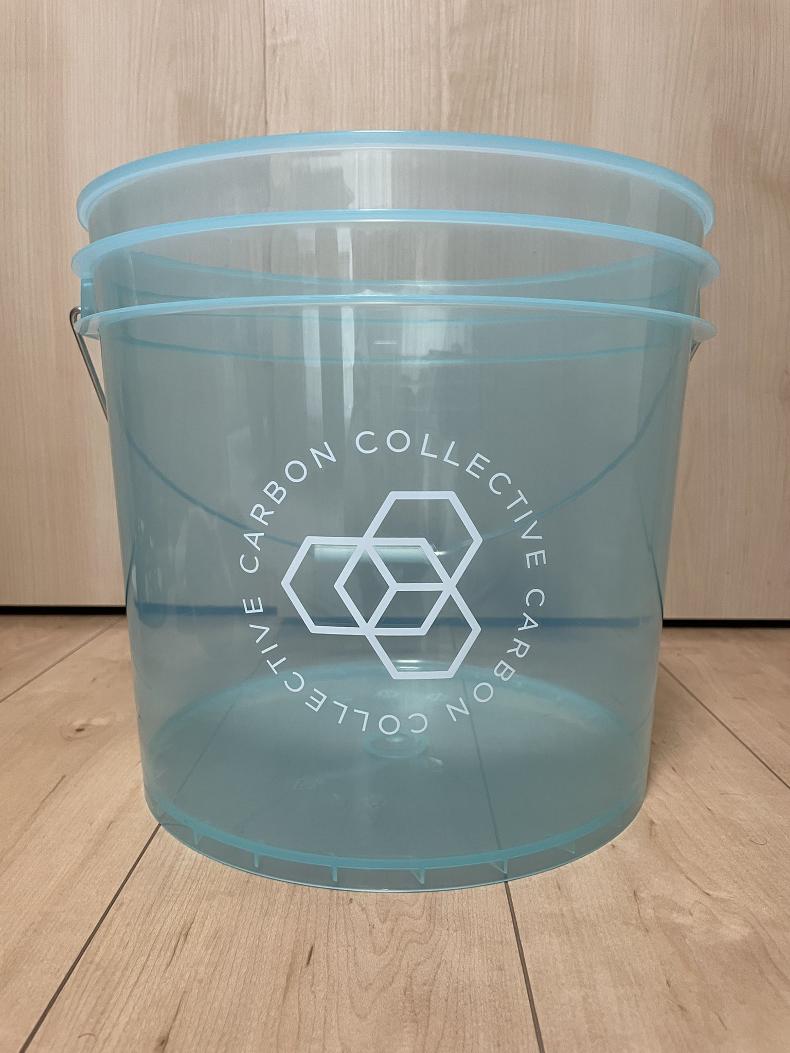 CARBON COLLECTIVE 13Lクリアバケツセット カーボンコレクティブ Clear Teal Detailing Bucket｜クリアバケツ