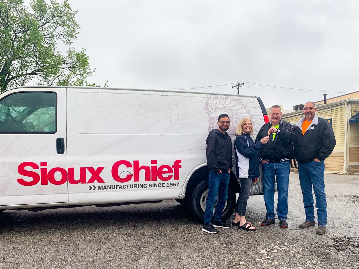 We're really getting things 'rolling' around here thanks to our generous friends at @SiouxChief! They recently donated this van, helping us with food donations & Project ElderCool installations this summer for seniors in need. Thank you, Sioux Chief!