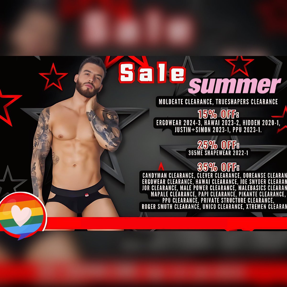 UP TO 55% OFF SITEWIDE. CODE “APRILSHOWERS”

FREE SHIPPING FOR ORDERS OVER $50!!! 🔥🌈

#DownUnderApparel #DownUnder #Apparel #Brands #AFTERPAYUSA #AFTERPAY #JustAddSEEL #Men #Women #Pronouns #FreeShipping #New #Sexy #SexyLingerie #Sales #Shop 

DownUnderApparel.com
