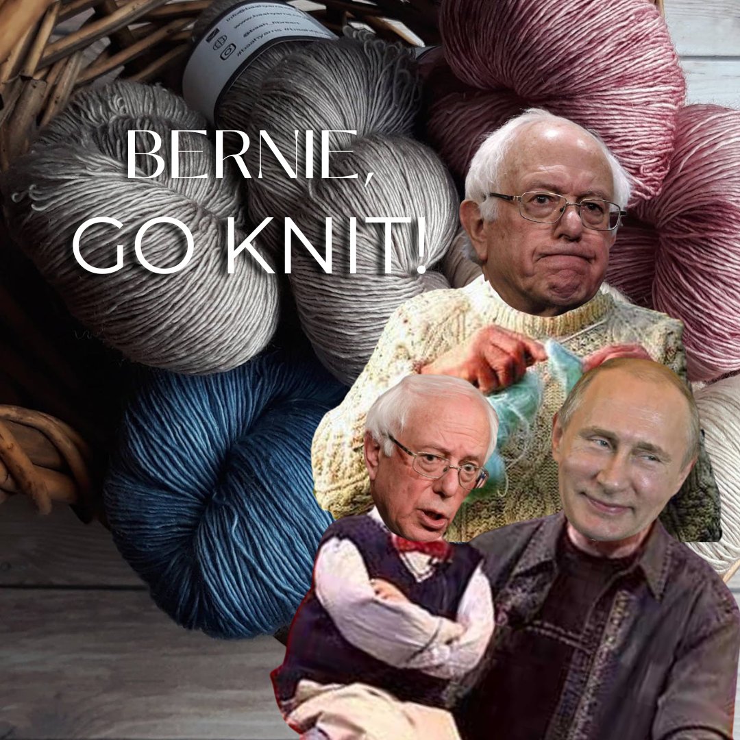 tweetMalena's tweet photo. @SenSanders #BernieGoKnit https://t.co/w3bt6AVLZc