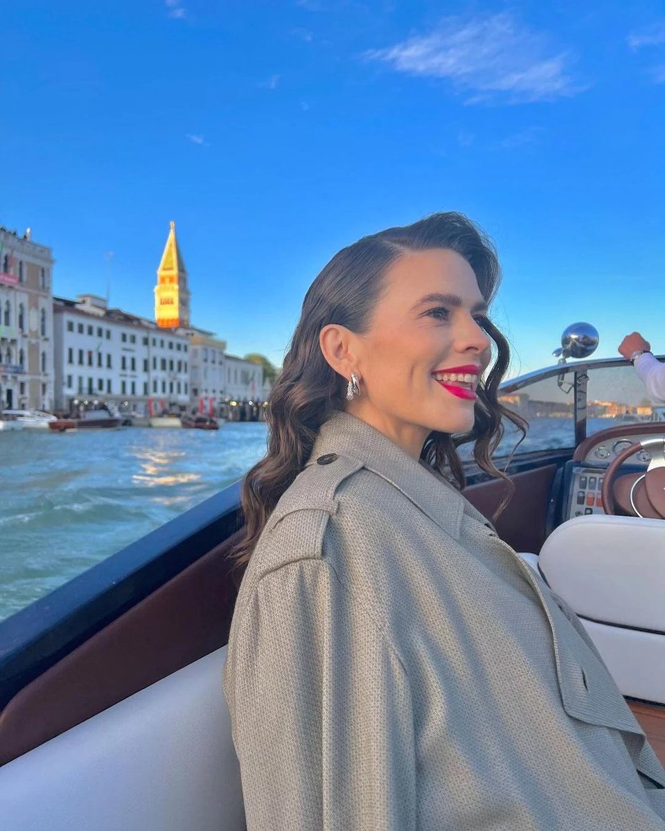 Hayley Atwell out in Italy (2024)