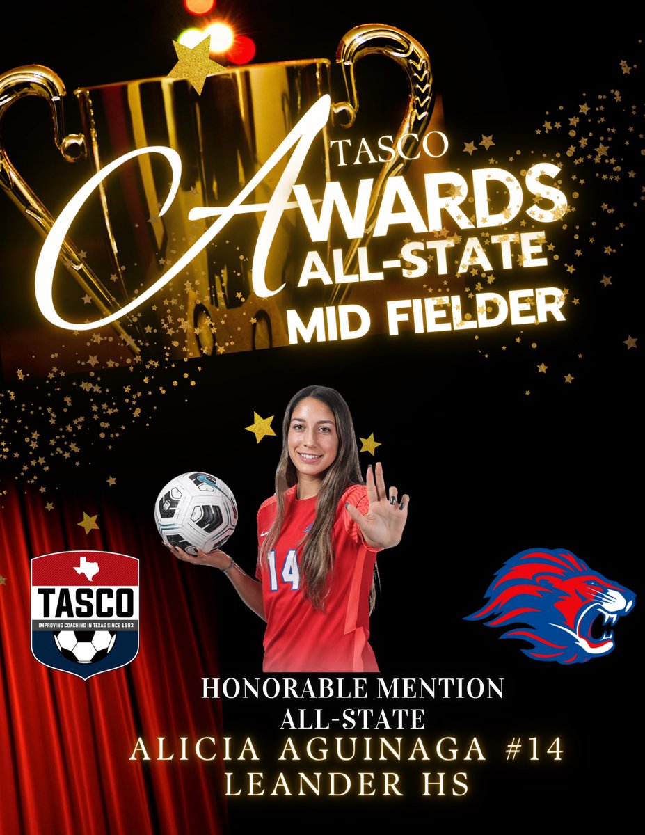 Let the good times roll! We have some all-state selections to celebrate! Sadie Guzman & Paige Davis were selected as 2nd team all-state & Maria Frazier & Alicia Aguinaga were selected as Honorable mention all-state. So proud of you!! #rollpride @tascosoccer @LISD_AD @LeanderHS