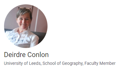 A warm welcome to Dr. Deirdre Conlon from @UniversityLeeds who joins our editorial board! environment.leeds.ac.uk/geography/staf…