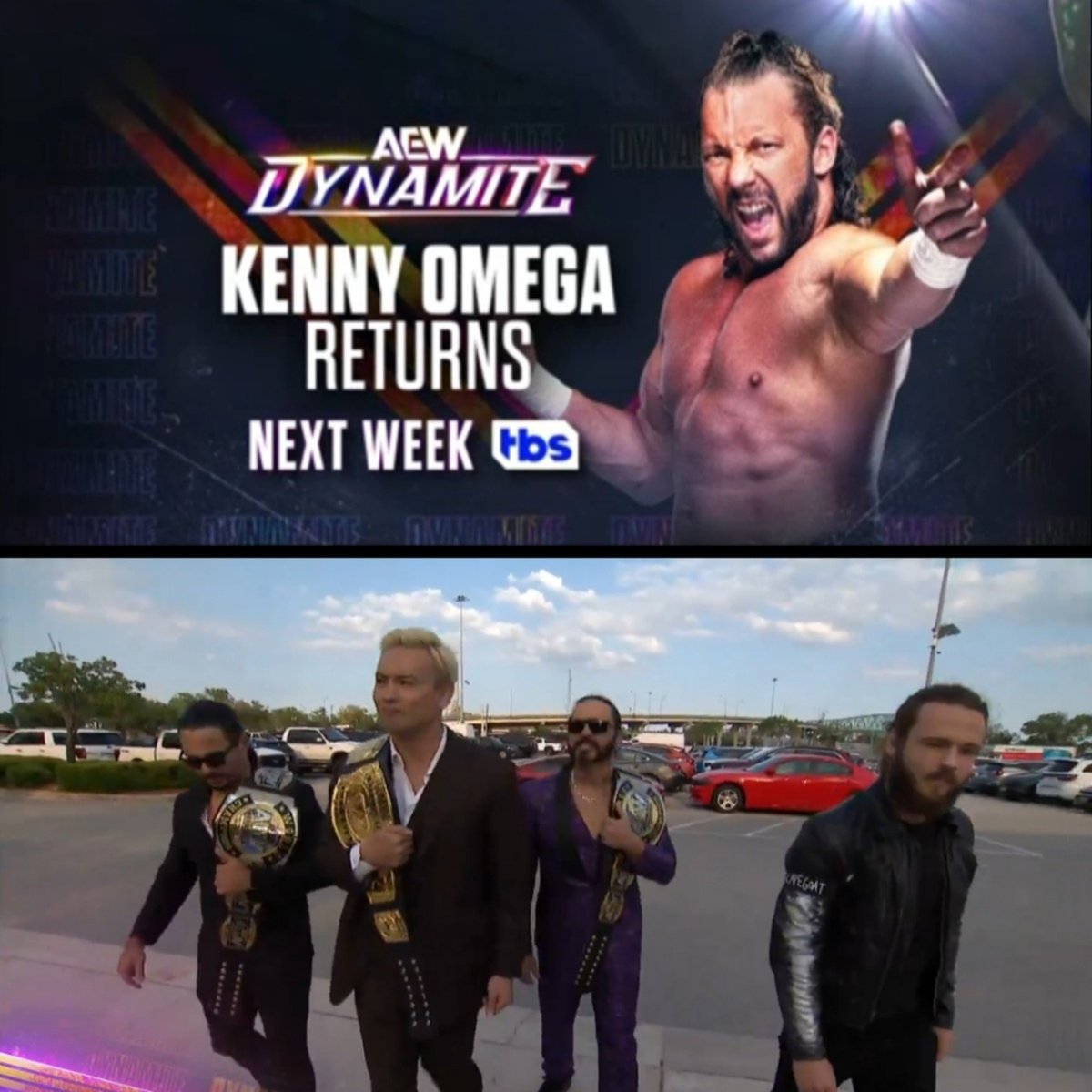 KENNY'S RETURNING NEXT WEEK... Things are about to get REALLY INTERESTING!!!😄❤️ #AEW #AEWDynasty #TheElite #YoungBucks #KennyOmega