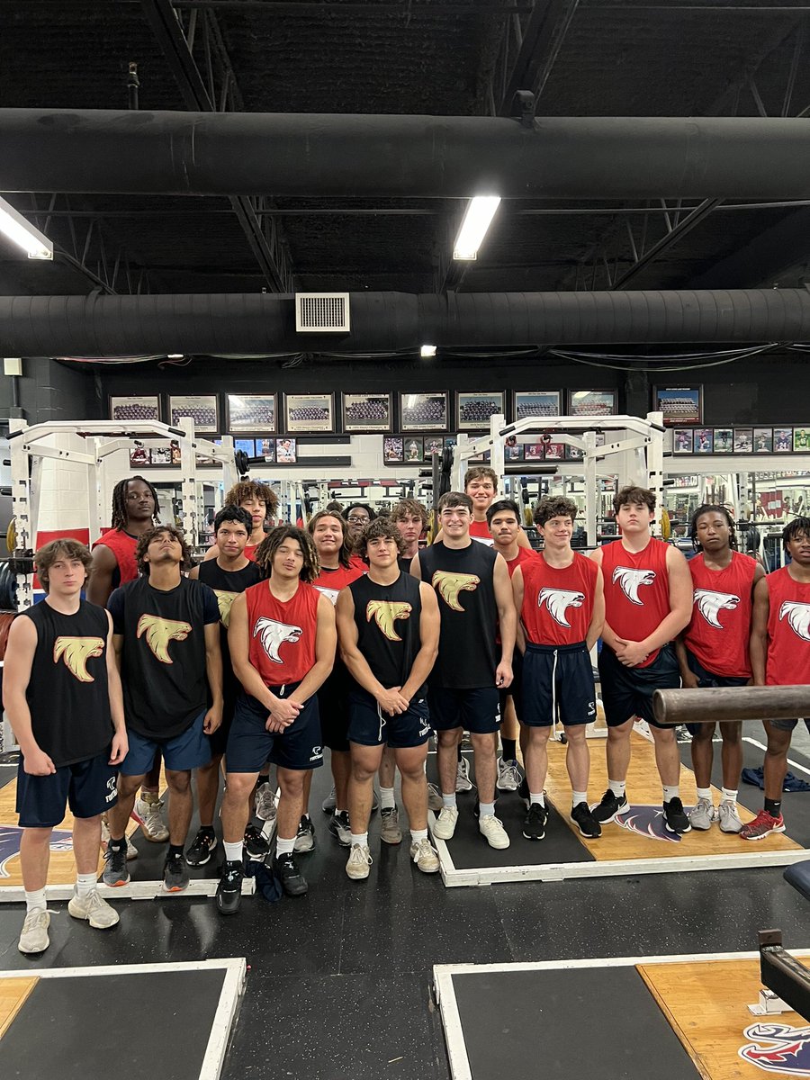 Clear Lake Falcon Football (@clhsfalcons) on Twitter photo Our phase 2 top testers. Average weight for the big 4 increased from 817 to 888. Average squat in the program is 330. 3 players hit 495. Legs feed the wolf, and these guys are ready to hunt. @CLHSFBrecruit <a href="/CoachJTrahan/">Jason Trahan</a> <a href="/coach_kenney/">Coach Steven Kenney</a> <a href="/CoachLeDeaux/">CoachLeDeauxFootball</a> Our phase 2 top testers. Average weight for the big 4 increased from 817 to 888. Average squat in the program is 330. 3 players hit 495. Legs feed the wolf, and these guys are ready to hunt. @CLHSFBrecruit <a href="/CoachJTrahan/">Jason Trahan</a> <a href="/coach_kenney/">Coach Steven Kenney</a> <a href="/CoachLeDeaux/">CoachLeDeauxFootball</a>