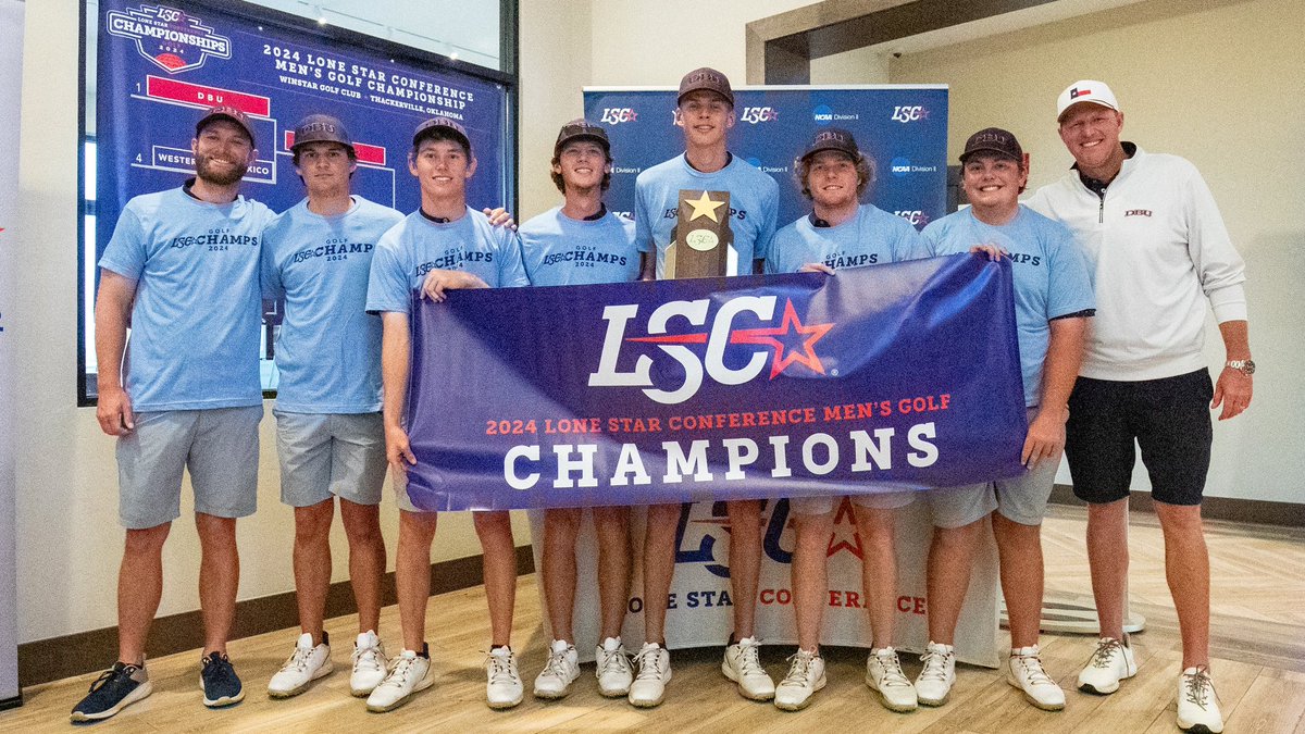 The 2024 Lone Star Conference Men’s Golf Champions: @DBUAthletics. The Patriots win their first LSC title in program history. 

🏆

🔗 bit.ly/3U9RijY

#LSCgolf #D2mgolf ⛳️