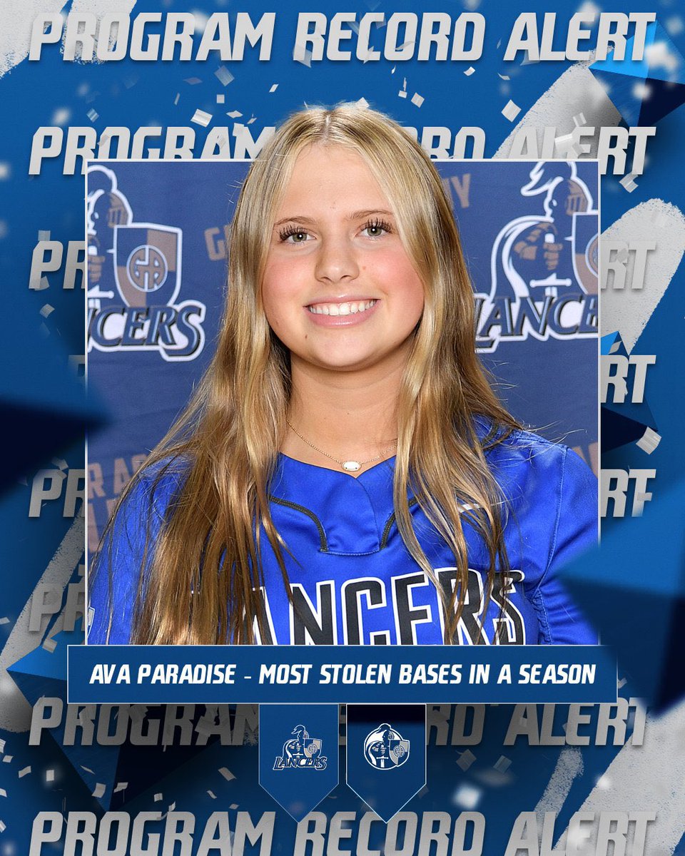 RECORD ALERT - we’ve got a new single season stolen base record courtesy of Ava Paradise ‘27 who with her 2 steals in tonight’s W v. Ursuline first tied then set it at 16! #GoGA #MakeThingsHappen @NHPreps @ccscaohio @ohiovarsity @YappiSoftball @mgoul
