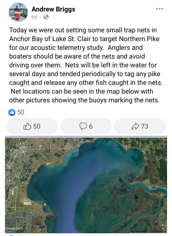 For Lake St. Clair anglers.  Something to be aware of when heading out.   #clair   #lakestclair   #dnr   #Michigan
