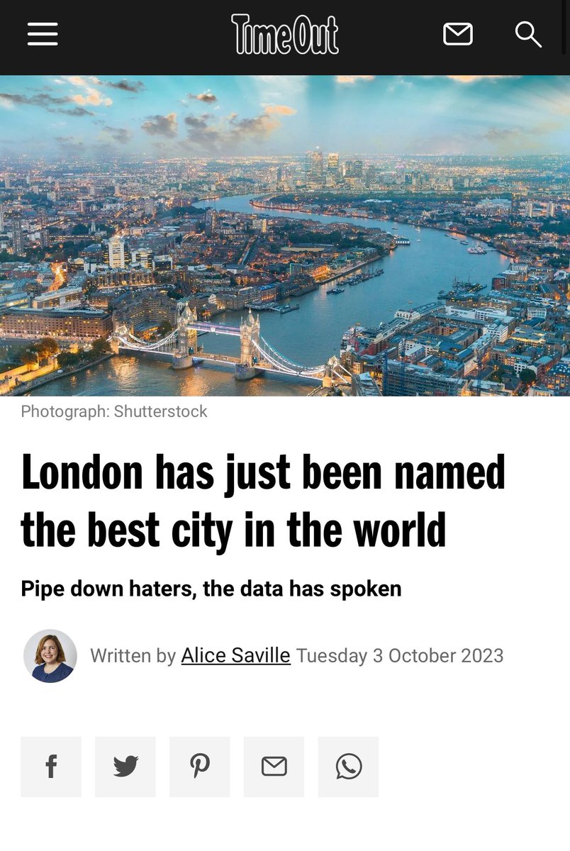 @FlaneurCulture @SpeakerPelosi @MayorofLondon London is not even in the top 10 of dangerous UK areas 
This city is one of the safest in the world 
The best city in the world 
#lovelondon ❤️