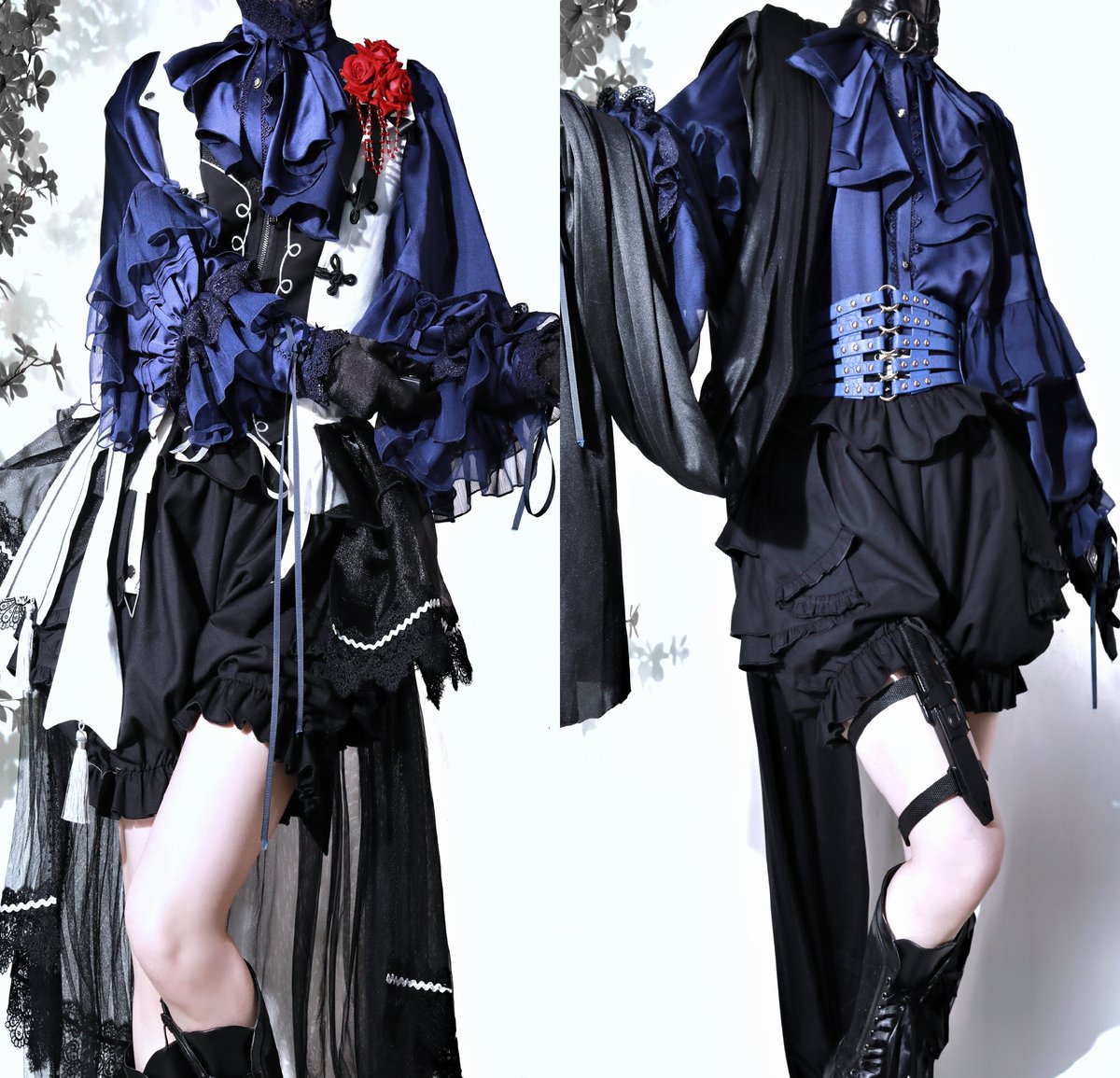 The Navy Blue Graveyard of the Dragons Blouse New Coords ◆ Blouse's Shopping Link >>> lolitawardrobe.com/zj-story-the-g…