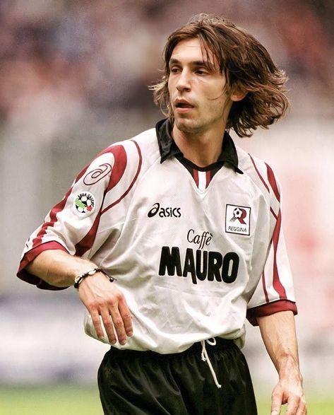 Andrea Pirlo en sus inicios en el Reggina.