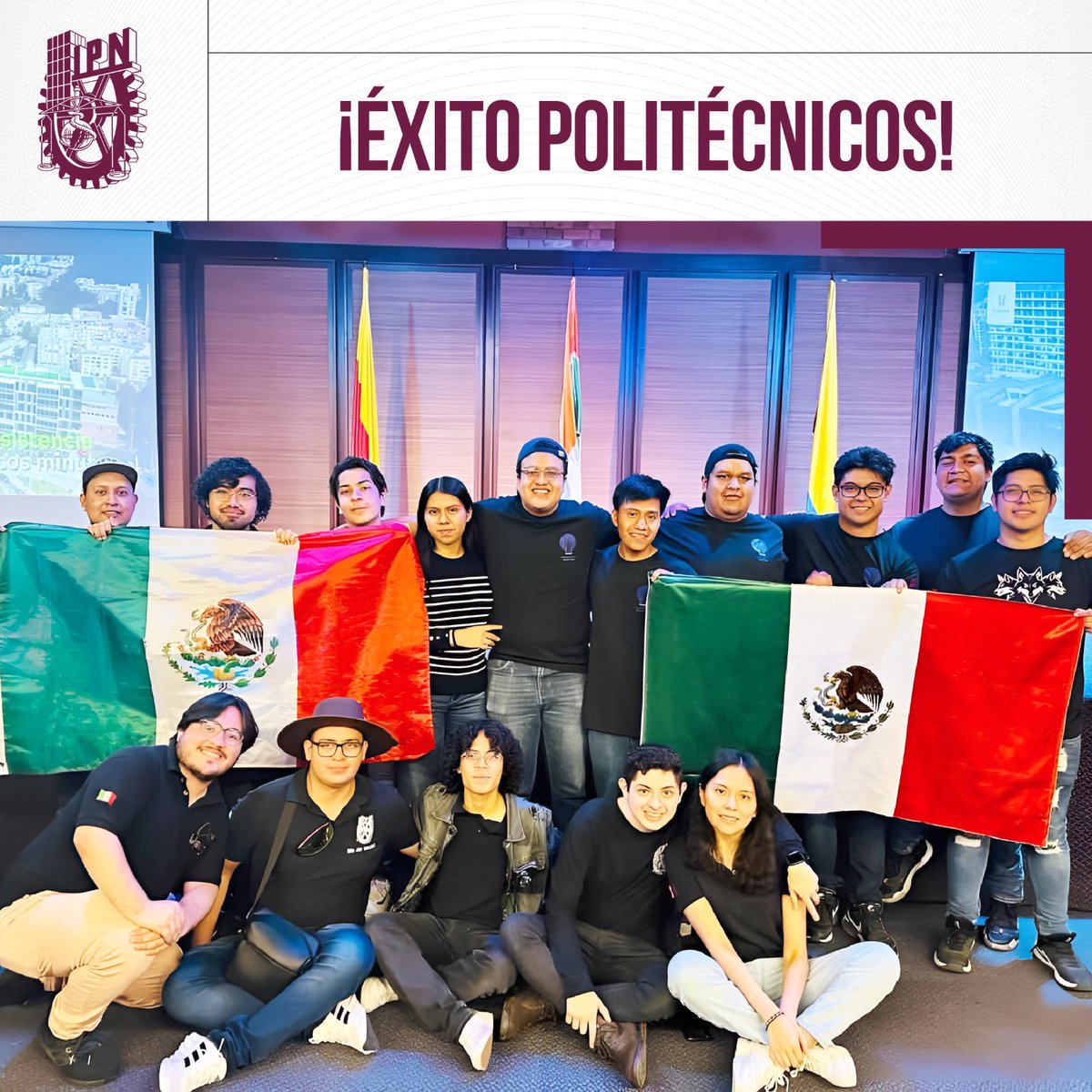 IPN_MX's tweet photo. Con más de 40 prototipos de varias categorías como Combate 1lb, 3lb, Soccer, Minisumo RC profesional y Minisumo autónomo, 12 integrantes de la Asociación de Robótica de @Upiita_Ipn competirán en el Torneo Internacional de Robótica #RUNIBOT, en Bogotá, Colombia. ¡Mucho éxito! https://t.co/3DGVhBfkvX