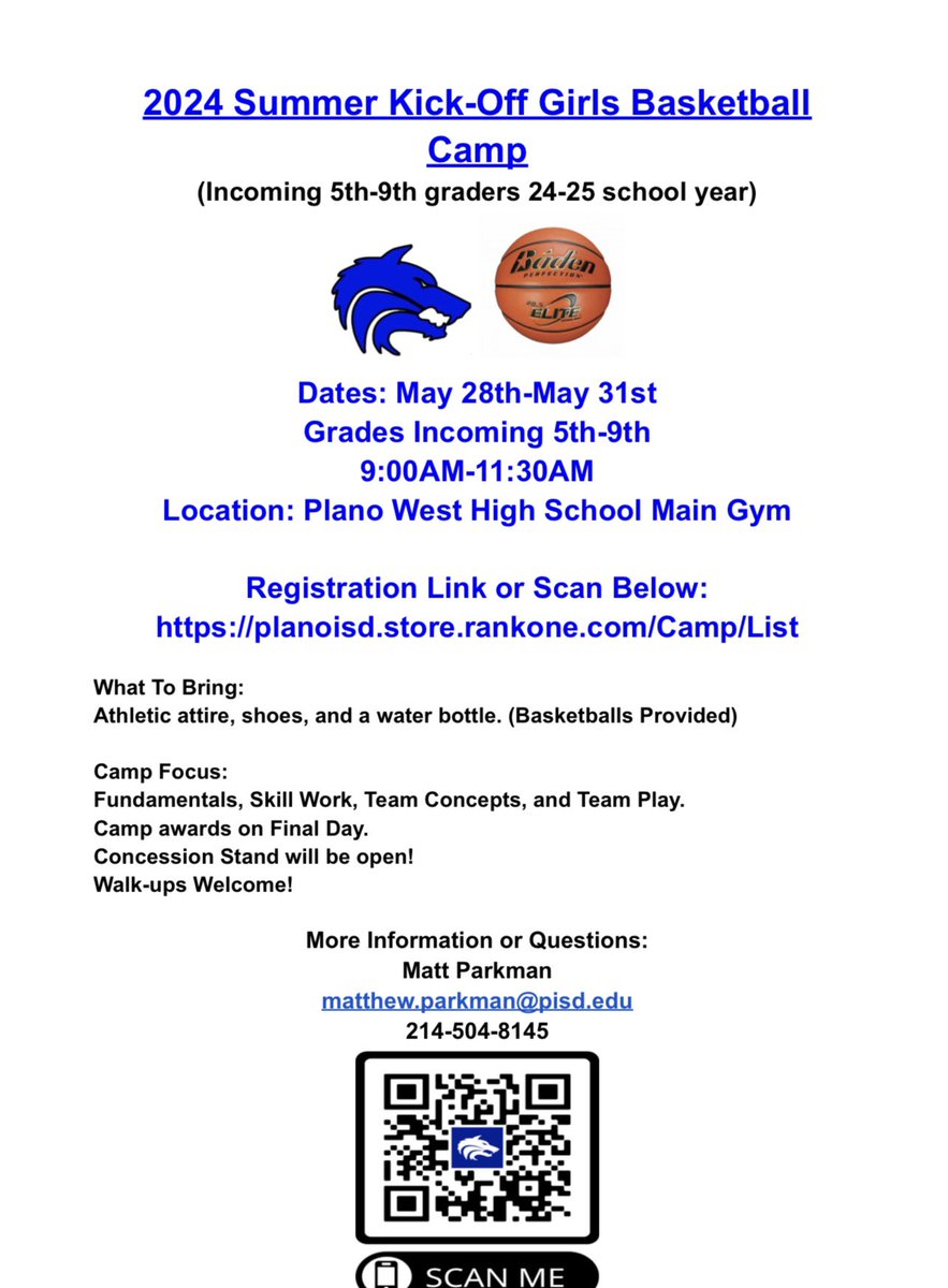 🚨2024 Summer Basketball Camp🚨
🏀 Sign ups are live! 🏀