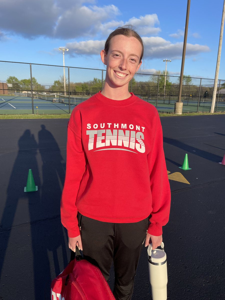 Tough 1-4 loss to a talented Fountain Central team. Marley Jones was the lone winner at #2 singles - winning a third set tie-break. Nice win, Marley!