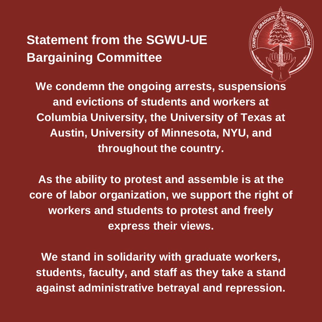 Statement from the SGWU-UE Bargaining Committee