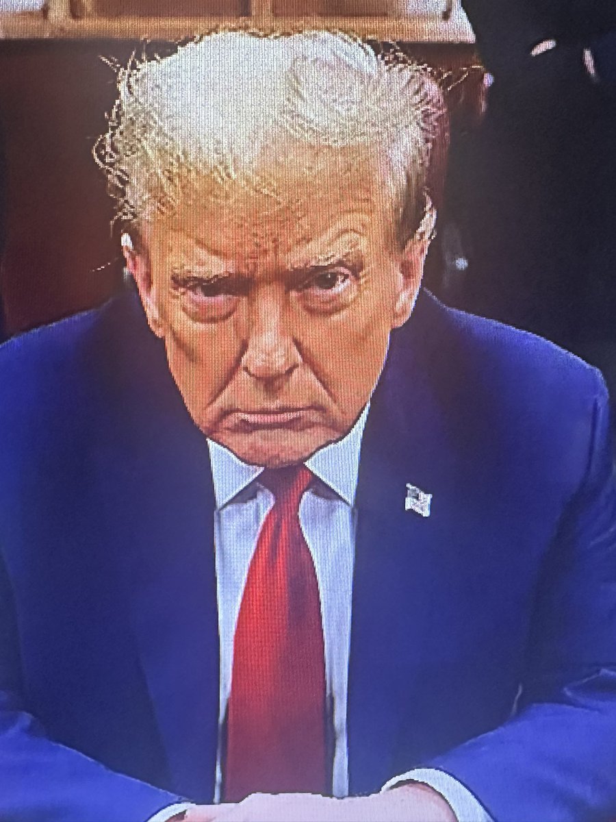 This is how this Orange shit stain, also known as Sleepy Hoe, looks without his Adderall……And he calls Joe Biden old 😂😂😂 #TrumpIsNotFitToBePresident #TrumpTrials Mark Meadows 3 Republicans 11 Republicans Cruz Greg Abbott