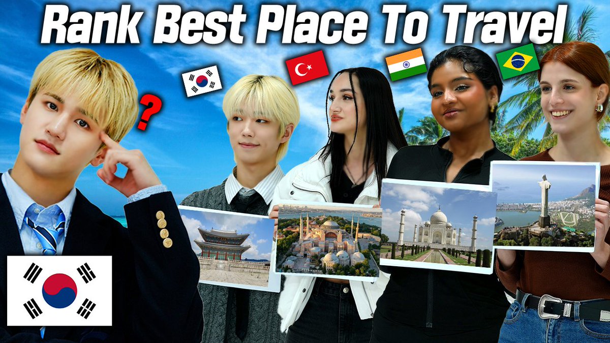 8TURN_official's tweet photo. [🎥]
Which Country Is The Best Place To Travel? I Brazil, Korea, Japan, India, Türkiye, Germany I Rank-It

🔗 https://t.co/718FB2Nq9A

#8TURN #에잇턴 #エイトターン
#Awesomeworld #어썸월드 https://t.co/iEQrt5yOY6