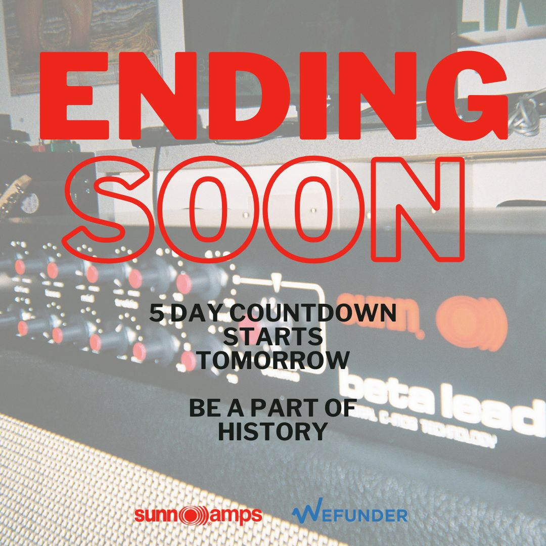 Your chance to be a part of Sunn Amps x WeFunder is ending in 6 days!
Visit our website to learn more and invest in the iconic brand.
wefunder.com/sunn.musical.e…