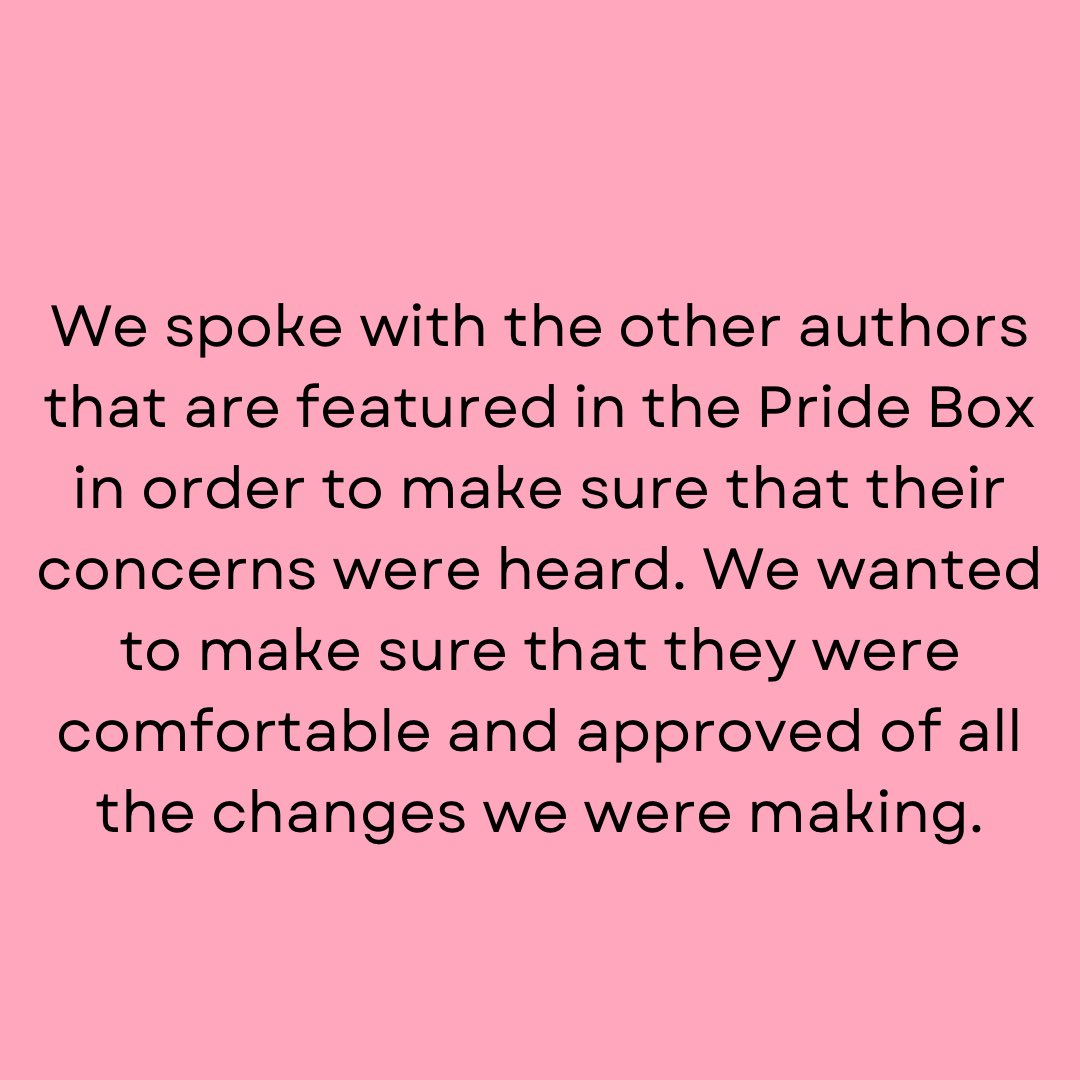 Pride Box Updates - part one