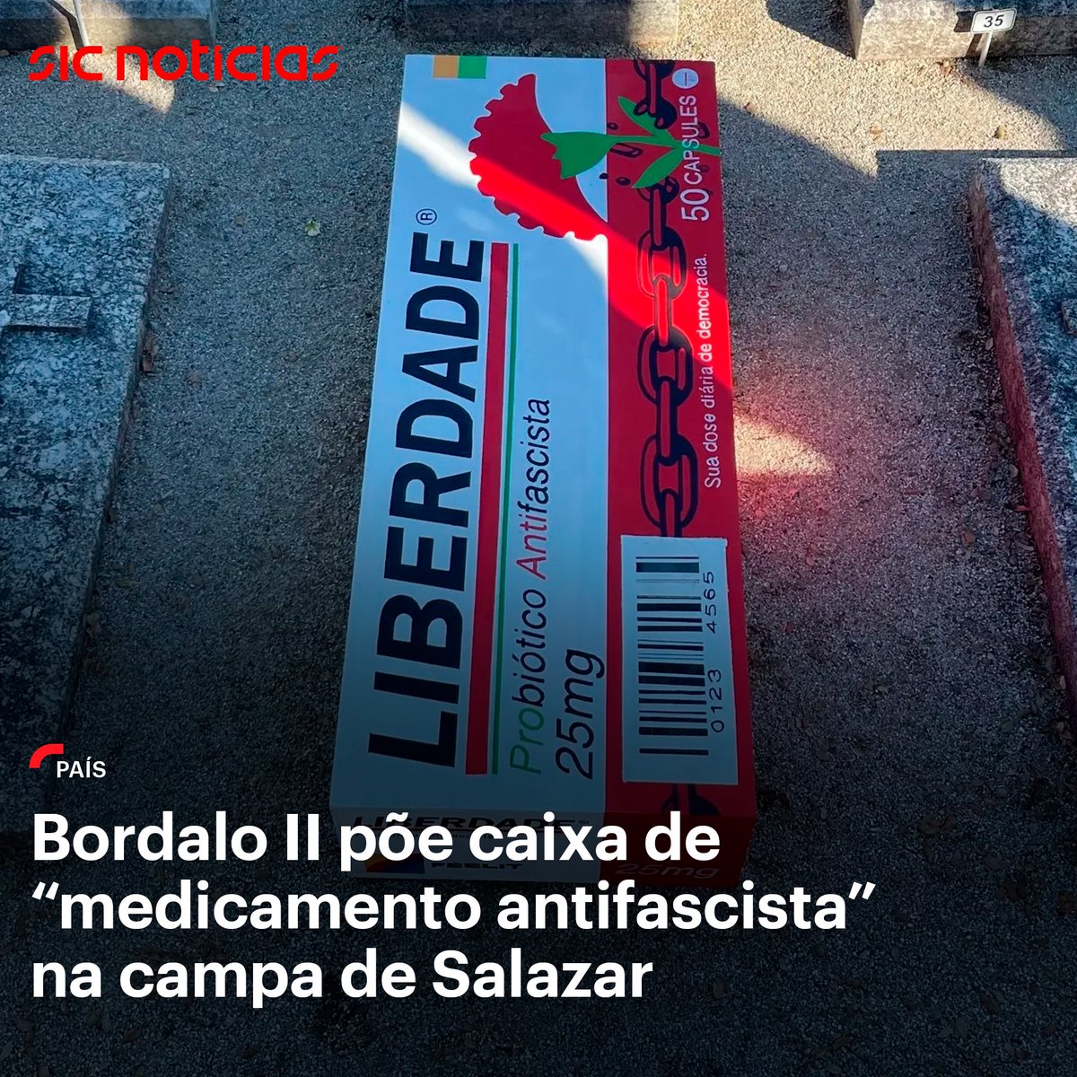 racismocontrapt's tweet photo. Um  "artista" degenerado de esquerda, profanou a campa do Prof. Dr. Salazar.
O @Grupo1143 foi de seguida ao Vimieiro prestar a devida homenagem ao maior Estadista português, não sem antes ter apresentado a respectiva denúncia junto do MP, por violação do Artigo 254.º do C.P.
O 1143, demonstrou pessoalmente ao Sr. Rui, o sobrinho neto de Salazar, todo o apoio incondicional.
Viva Salazar! Viva Portugal!🇵🇹