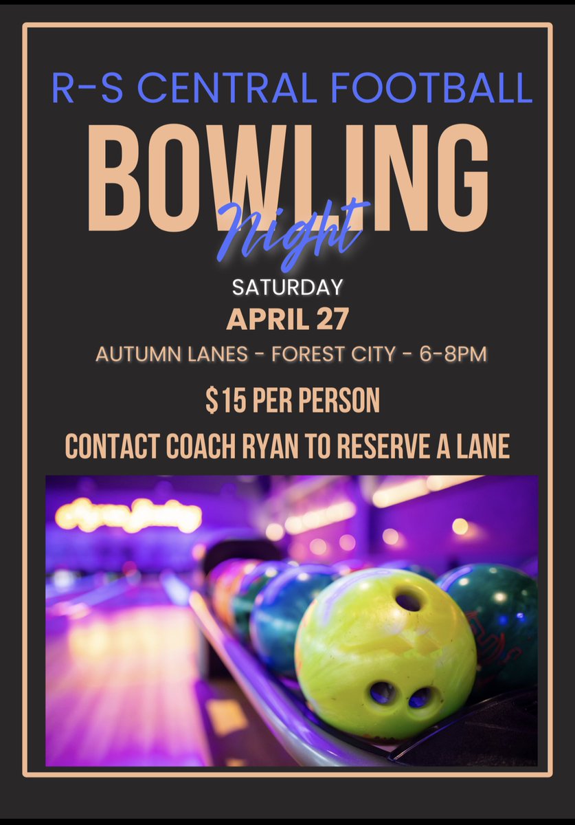 Limited lanes left.  Let's fill the place with Hilltopper fans!  Contact Coach Ryan to reserve a lane.  50/50 raffle and basket raffles to win!  #MakeanInvestment