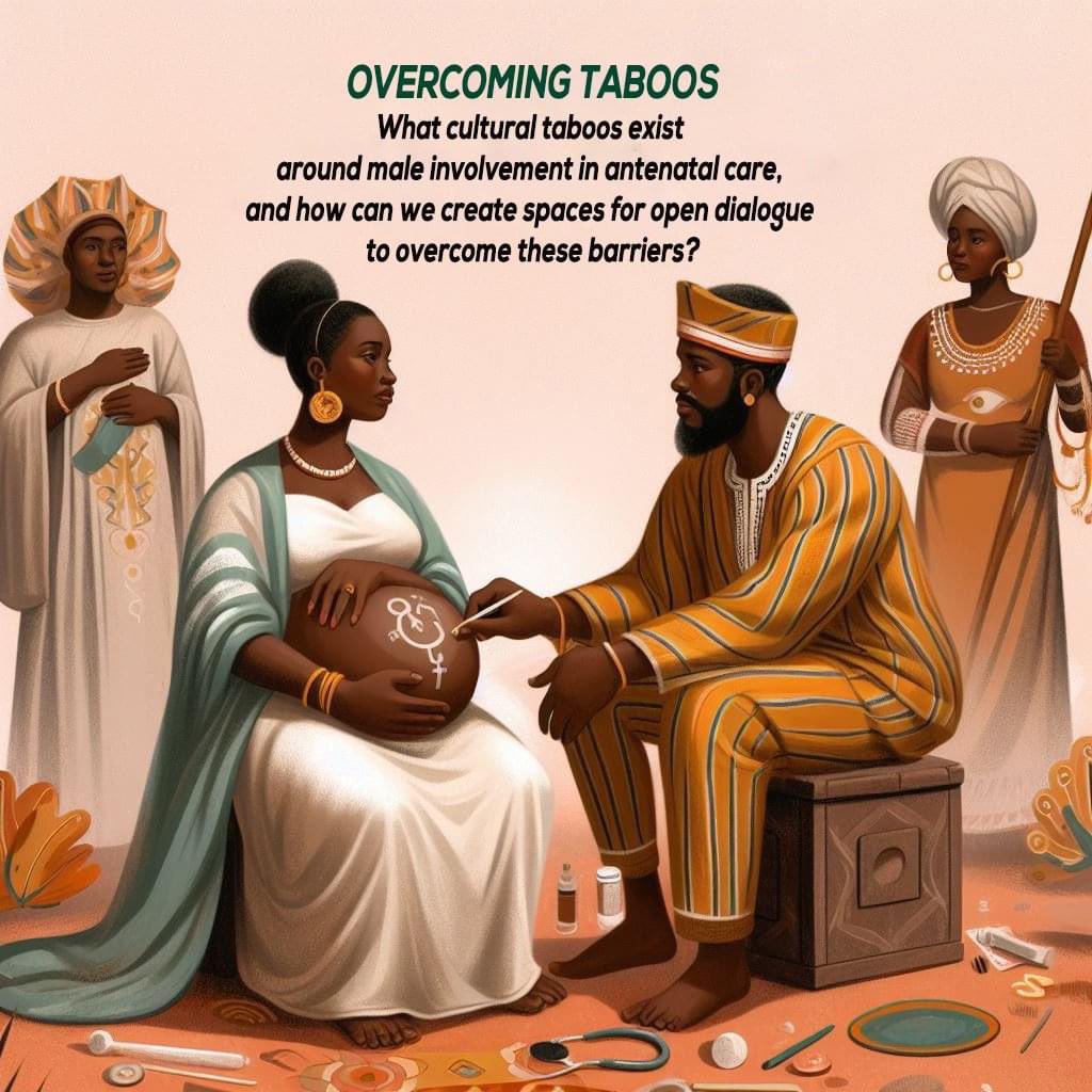 Overcoming TaboosWhat cultural taboos exist around male involvement in antenatal care, and how can we create spaces for open dialogue to overcome these barriers?
#breakingstereotypes #taboos #antenatalcare #mencare