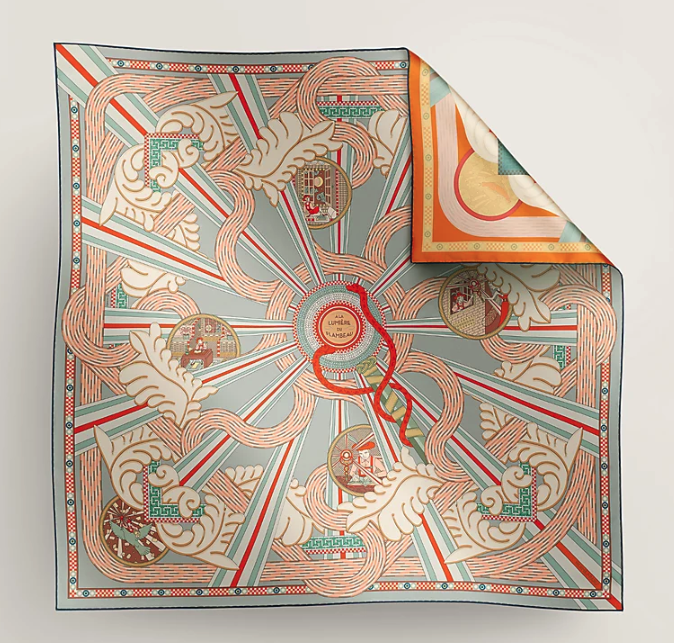 Wrap yourself in luxury! 

Your #LuxyDelivery is the captivating A la Lumiere du Flambeau scarf by Hermès. This statement piece adds a touch of elegance and artistic flair to any outfit. 

Find more designer accessories: luxylist.it/luxylistfaves.

#Hermes #wishlist #theperfectgift