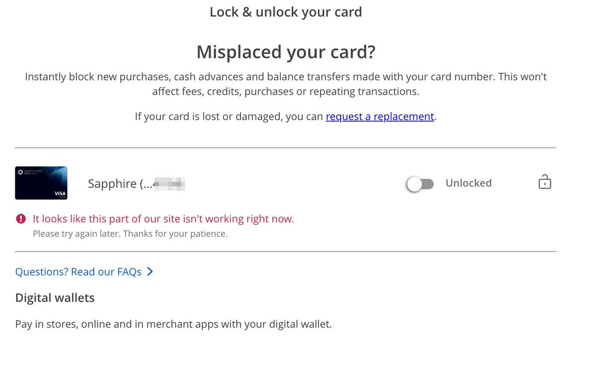 Peace_of_Ce's tweet photo. @ChaseSupport 15 minute wait on Fraud Support phone line and your website is not working to lock my card or submit a fraud request?? Come on! The annual fee should get us more than this. https://t.co/Ku3QGBMsP5