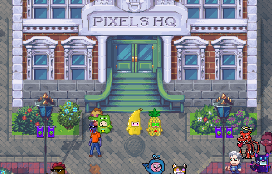 PixelCatGuy's tweet image. The Cat will return tomorrow- but for today I'm a Banana chilling with a Crocodile and a Pineapple