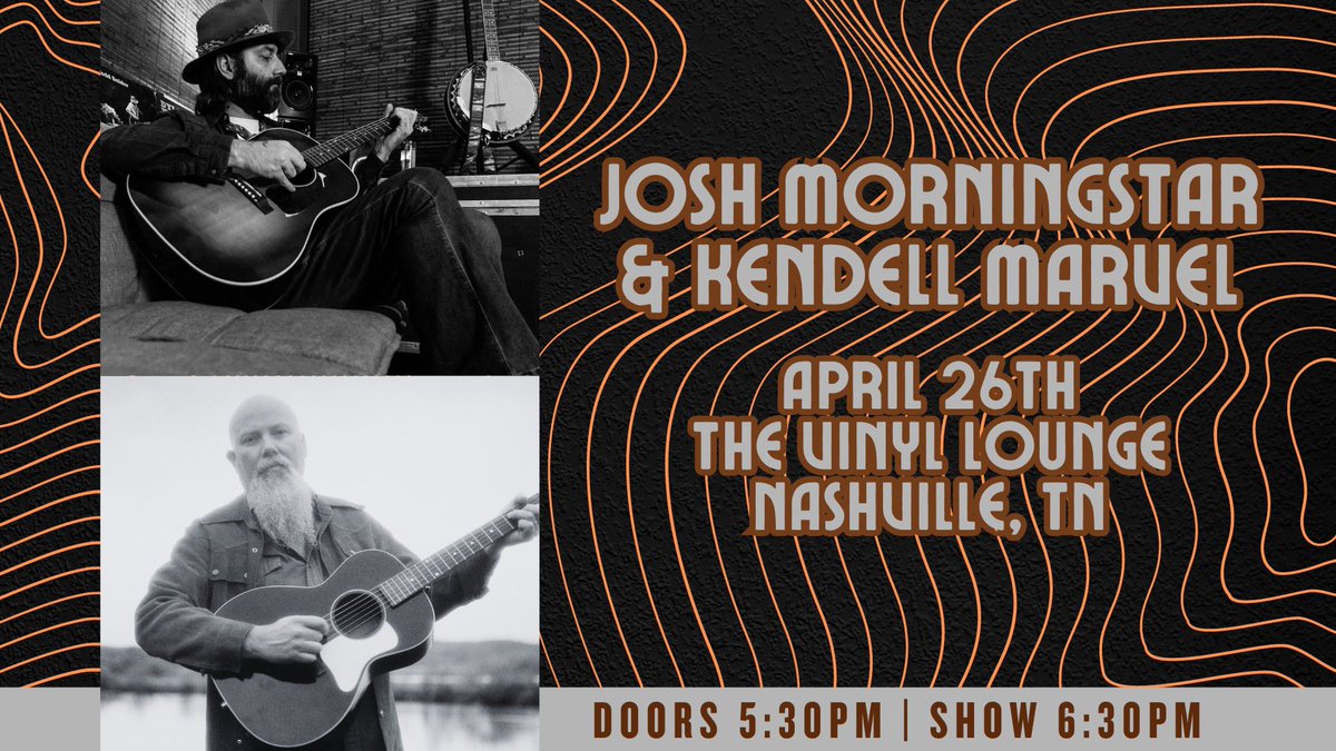 Nashville! Don't miss out on THIS FRIDAY at The Vinyl Lounge. @kendellmarvel & I will be playing some tunes for you. Come join us! 🎫: tixr.com/e/101846 #joshmorningstar