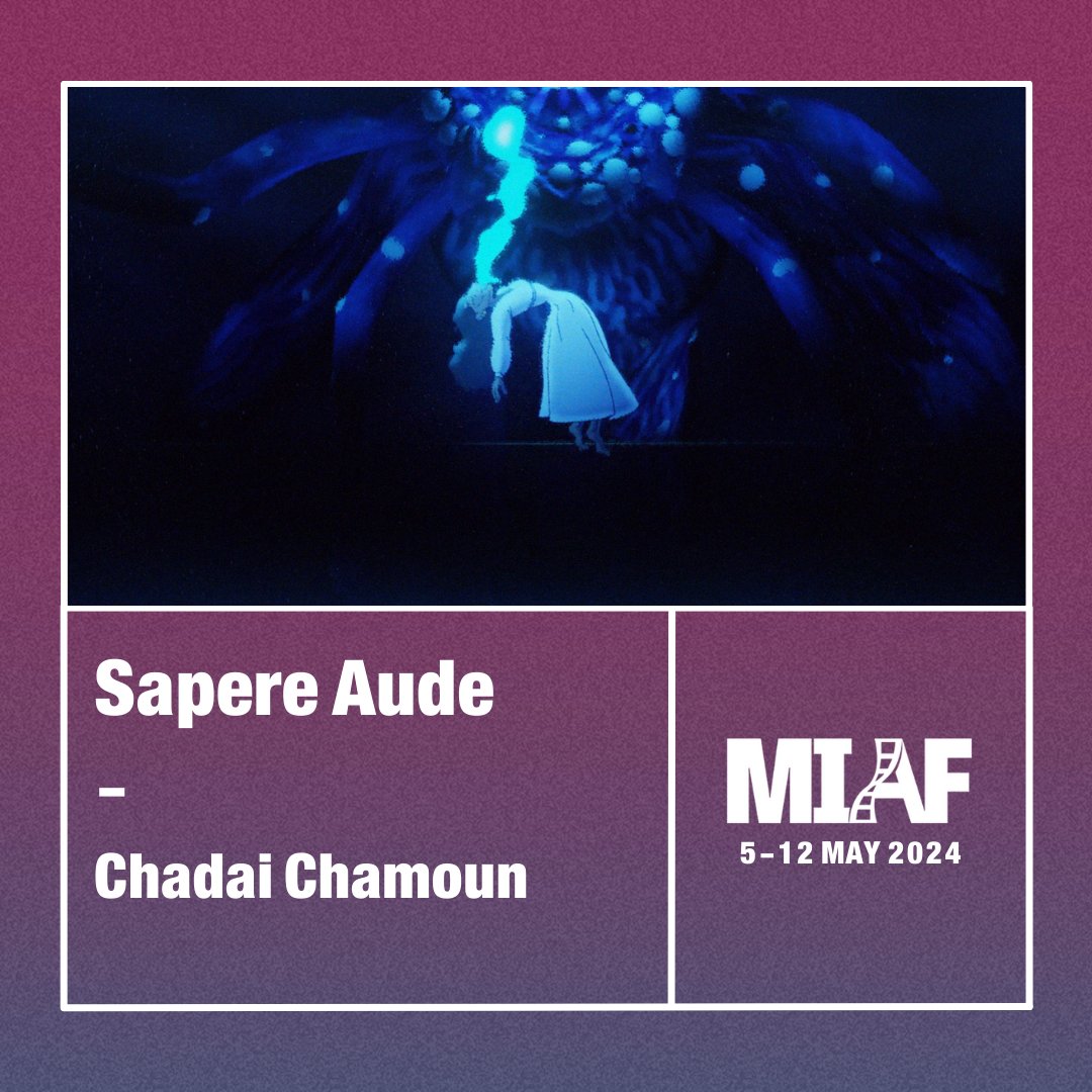 Sapere Aude
by Chadai Chamoun
chadai.pb.gallery

The 9th film in our Australian Showcase – Official Opening.

Treasury Theatre on Sunday 5 May 2024 as we kick off MIAF 2024.
miaf.net/events/austral…

#MIAF2024 #MIAF #AnimatedArt #15FilmsIn15Days