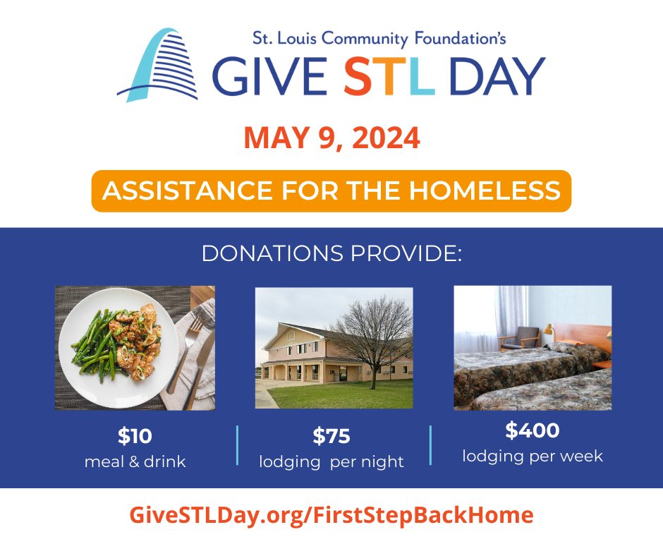 Early giving for #GiveSTLDay is now open! 
You can support our work by donating at givestlday.org/firststepbackh…
St. Louis Community Foundation
