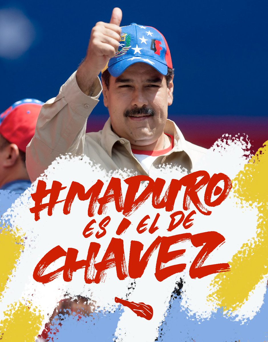 El pueblo está con Maduro y #MaduroEsElDeChávez