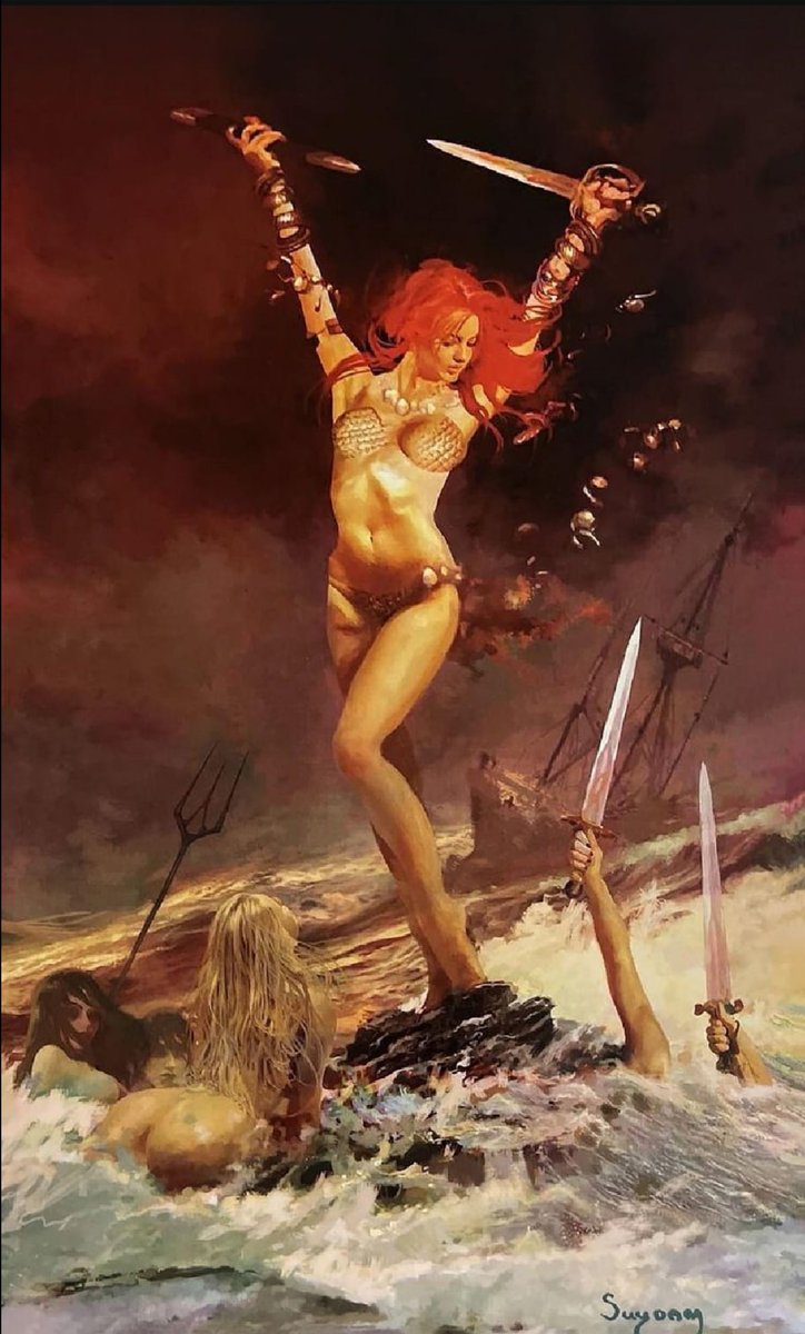 art by Arthur Suydam #RedSonja