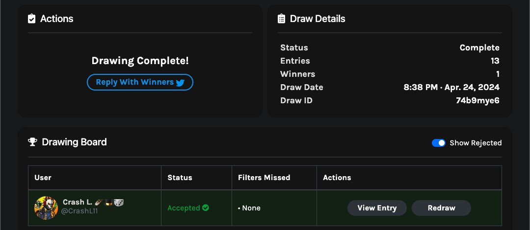 Congrats @CrashL11 You won the @AlphaSurfers WL!!! Open a ticket in their discord and show proof.