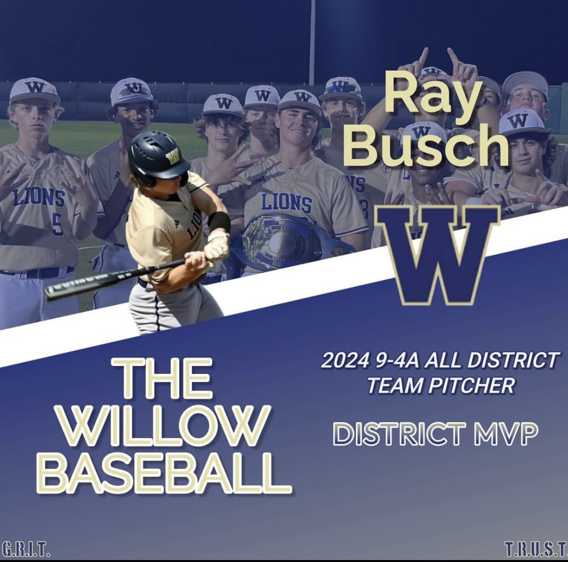 I am honored to be All District Team Pitcher and All District MVP