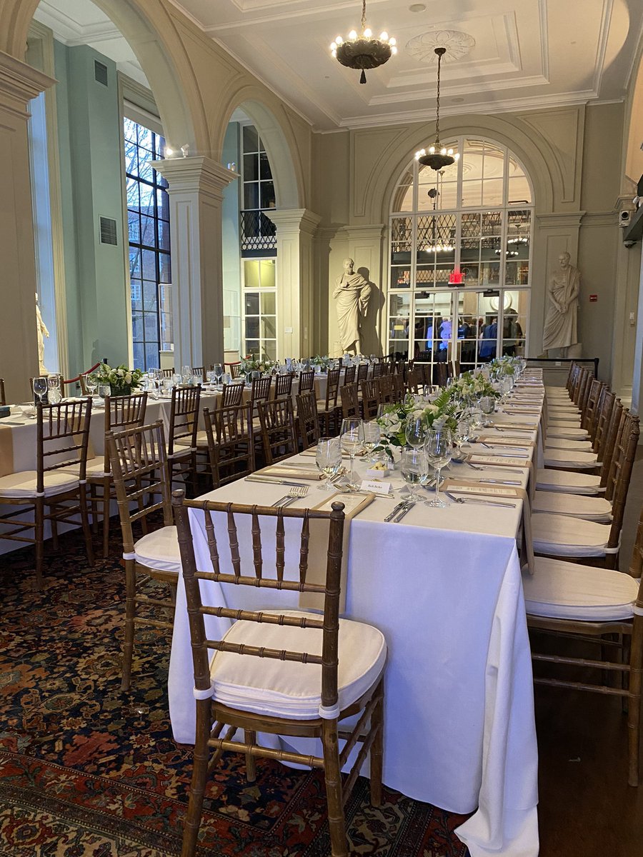 Behind the scenes of this evening’s #STATUSList celebration dinner at the beautiful Boston Athenaeum. @statnews is bringing some of the biggest names in the life sciences together in one room.