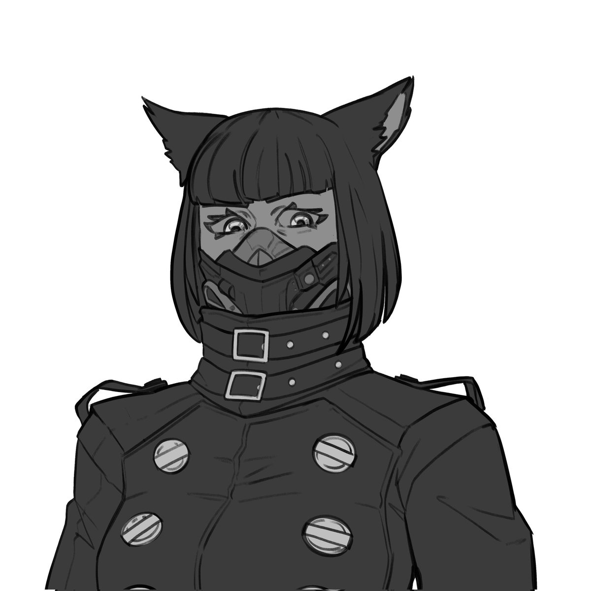 H4L0art's tweet photo. sketch of my wol in her gnb glam https://t.co/BHNkrgvgKA