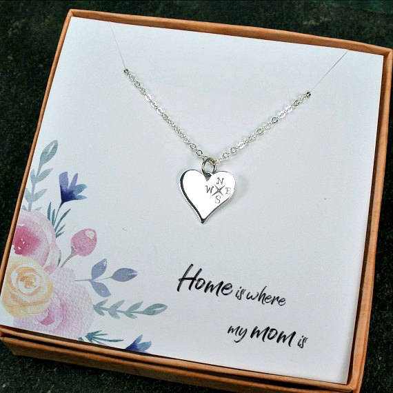 Gift for Mom | Mom Gift from Daughter | Mom Gift from Son | Mom Necklace | Sterling Silver | Heart | Made in USA tuppu.net/12991f5d #giftsforher #etsyfinds #etsyshop #giftideas #etsyseller #Etsy #shopsmall #handmadejewelry #etsygifts #etsyjewelry