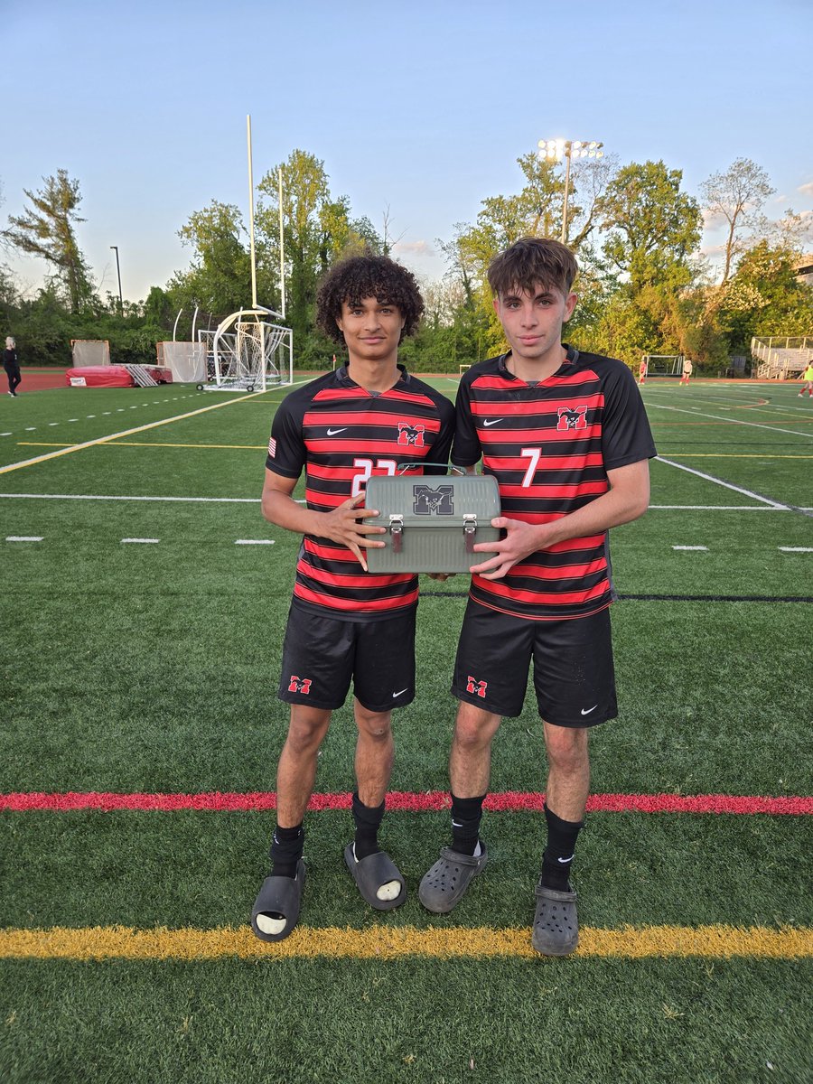 Flawless Fletch wins the pail. He nets 2 goals vs. North Stafford to secure a 2-1 victory. Isaiah passes it on. <a href="/MHSSports121/">Mustang Athletics</a>