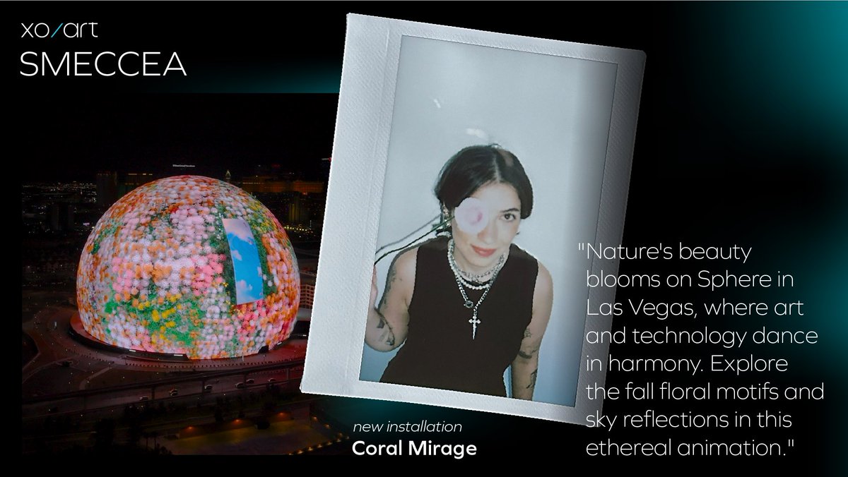 Believe your eyes. @smeccea is our latest XO/Art contributor. Her piece, “Coral Mirage”, blurs the line between fantasy and reality, and brings nature’s beauty to Sphere.